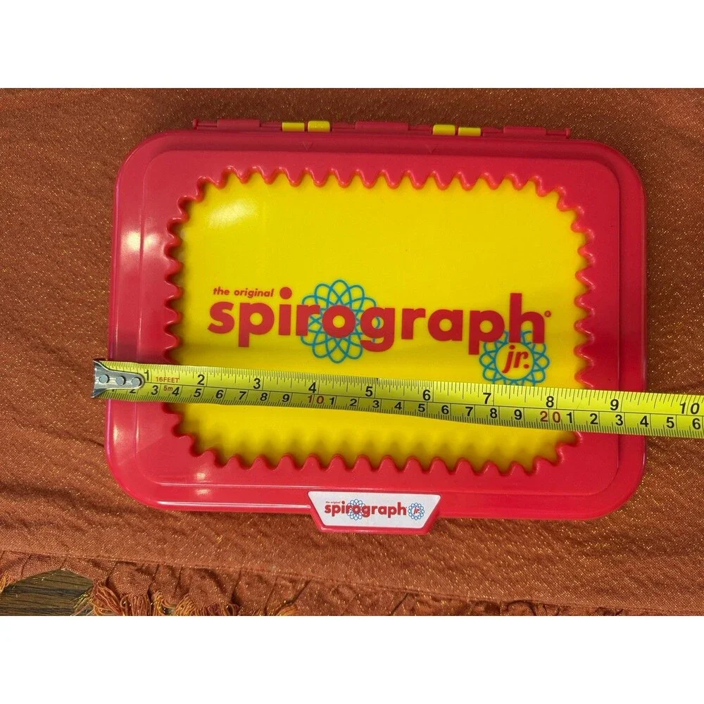 Vintage Kahootz Spirograph Jr Drawing Set Complete Gears Case Preschool Art Toy